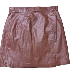 French Connection Leather Skirt